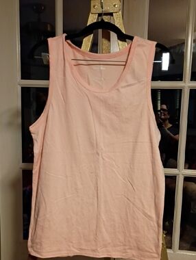 Goodfellow & Co Light Peach Orange Scoop Neck Tank Top